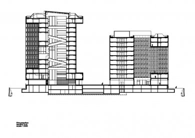 Ericus and Spiegel Buildings - Řez - foto: Henning Larsen Architects 