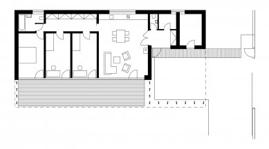 Rodinný dům v Hodoňovicích - Půdorys - foto: © Kamil Mrva Architects