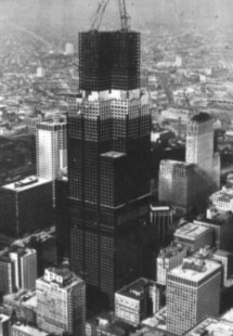 Sears Tower - Během konstrukce - foto: © SOM, 1973