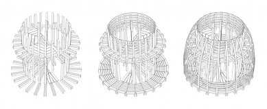 Věž v Heřmanicích - Axonometrie kopule - foto: mjölk architekti