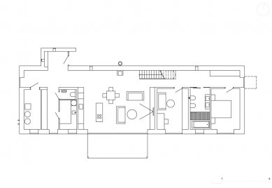 Rodinný dům V Lukách - Půdorys přízemí - foto: Atelier25