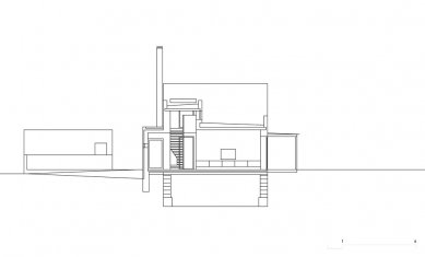 Rodinný dům V Lukách - Příčný řez - foto: Atelier25