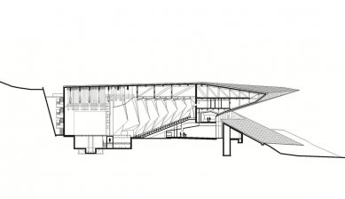 Festival Hall in Erl - Řez - foto: Delugan Meissl Associated Architects
