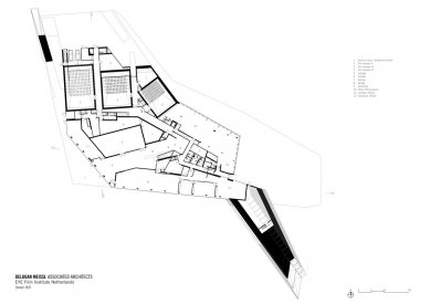 EYE Holandský filmový institut - Level 00 - foto: Delugan Meissl Associated Architects