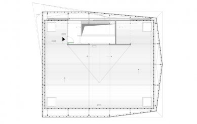 Výmenník Važecká - Výkres střechy - foto: Architektonické štúdio Atrium