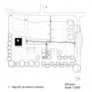 Volcano Visitor Center - Site plan - foto: Foldes Architects