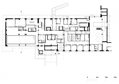 Hotel Duo - Půdorys suterénu - foto: QARTA ARCHITEKTURA s.r.o.