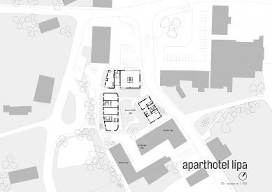 Lipa Resort - Aparthotel Lípa - Situace - komplexu