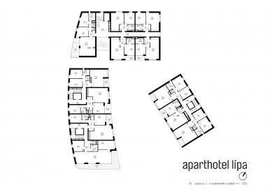 Lipa Resort - Aparthotel Lípa - Půdorys 2. - 4. NP