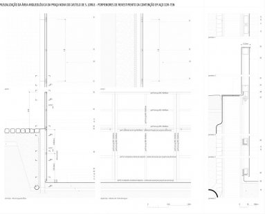 Muzealizace arch. vykopávek Praça Nova na hradě São Jorge - foto: JLCG Arquitectos