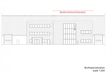 Sauflon Centre of Innovation - Northwest elevation - foto: Foldes Architects