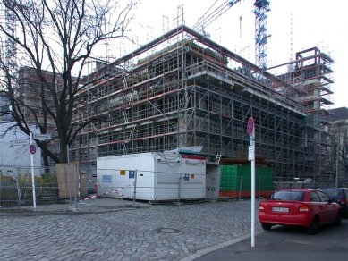 Holandská ambasáda v Berlíně - Foto ze staveniště 17.března 2002 - foto: Petr Šmídek, 2002