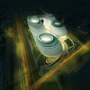 Galaxy Soho - Vizualizace - foto: Zaha Hadid Architects