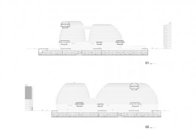 Galaxy Soho - Řezy - foto: Zaha Hadid Architects