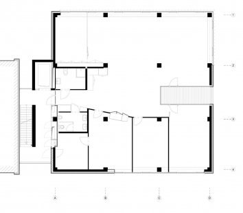 Polyfunkční dům D - Půdorys - nebytový prostor