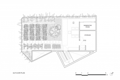 Zelená rekonstrukce - Půdorys 3.np - foto: Vo Trong Nghia Architects