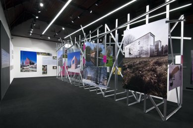 Instalace výstavy PUNK v české architektuře - foto: AI photography, Aulík Fišer architekti