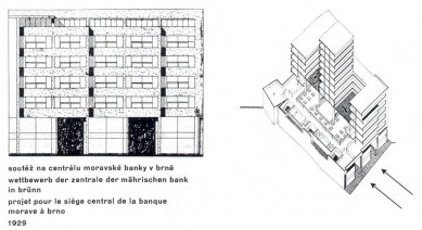 Moravská banka - Soutěžní návrh, 1929 - foto: archiv redakce