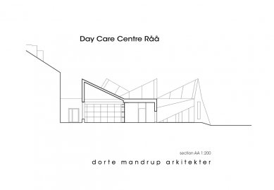 Råå Day Care Center - Příčný řez - foto: Dorte Mandrup Arkitekter 