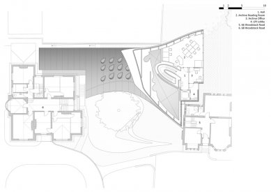 InvestCorp Building - Půdorys druhého patra - foto: © Zaha Hadid Architects