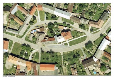 Revitalizace centrální části obce Bukovany - Situace - původní stav - foto: Archiv autorů
