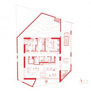 Dům LJM - půdorys / ground plan