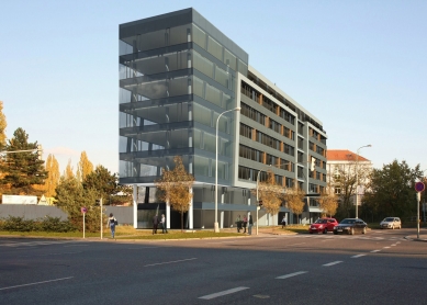 Tetris Office Building - Vizualizace - projekt k územnímu rozhodnutí - foto: Ing. arch. Viktor Tuček, STOPRO spol. s r.o.