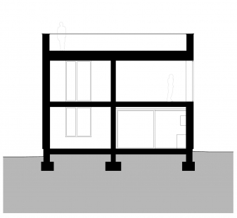Rodinný dům v Praze - Řez