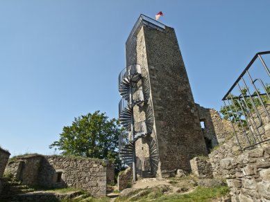 Vyhlídková věž na hradě Orlík - foto: Ing. arch. Martin Franěk