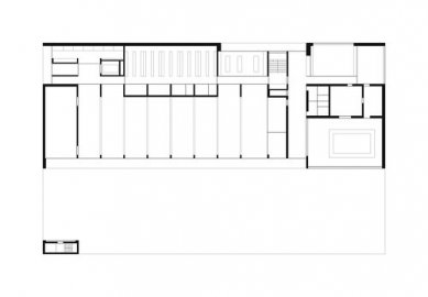 Požární stanice Götzis - Půdorys přízemí - foto: Cukrowicz Nachbaur Architekten