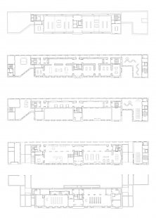 Městská knihovna Blankenberge - Půdorysy - foto: Sergison Bates architects