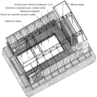 Maison du peuple - Axonometrie