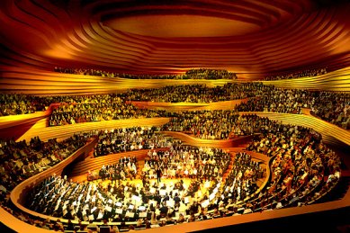 Labská filharmonie - Vizualizace - foto: Herzog & de Meuron