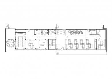 Administrativní budova firmy Brusivo - Půdorys přízemí - foto: Zábran Nová architekti