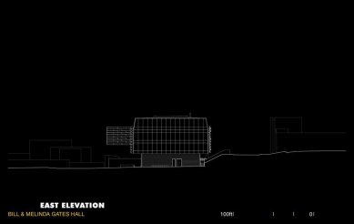 Přednášková budova Billa a Melindy Gatesových  - Východní pohled - foto: Morphosis Architects