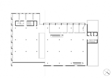 Skladová budova LTW - Půdorys - foto: Baumschlager Eberle Architekten