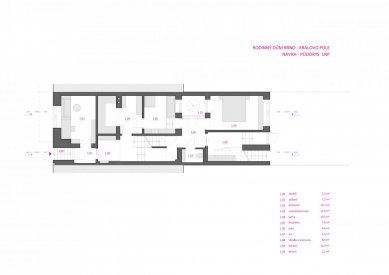 Rekonstrukce rodinného domu v Králově Poli - Půdorys přízemí - návrh - foto: KAMKAB!NET 