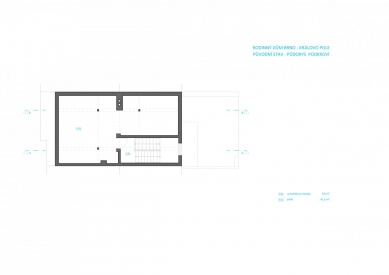 Rekonstrukce rodinného domu v Králově Poli - Půdorys 3.np - původní stav - foto: KAMKAB!NET 