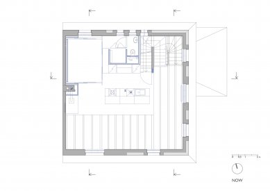 Rodinný dům v Českém Krumlově - 2NP - návrh - foto: Pavlíček + Hulín architekti