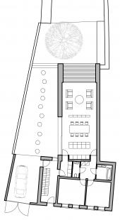 Penzion pro vinný sklep - Půdorys 1.np - foto: Tomáš Dvořák architekti
