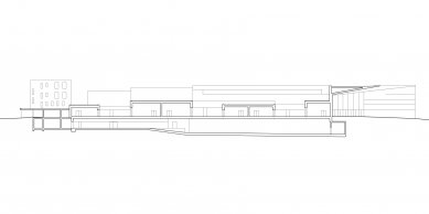 Rozšíření kongresového centra v Davosu - Řez - foto: Degelo Architekten