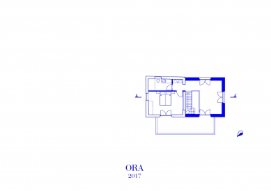 Dům ve vinohradu - Půdorys patra - foto: ORA