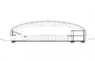 Dolní Břežany Sports Hall - Řez - foto: SPORADICAL