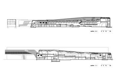 BMW Plant, Central Building - Podélné řezy - foto: © Zaha Hadid Architects, London