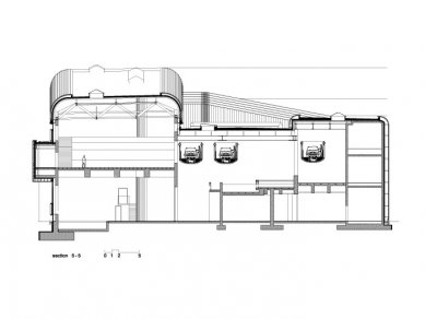 BMW Plant, Central Building - Příčný řez - foto: © Zaha Hadid Architects, London